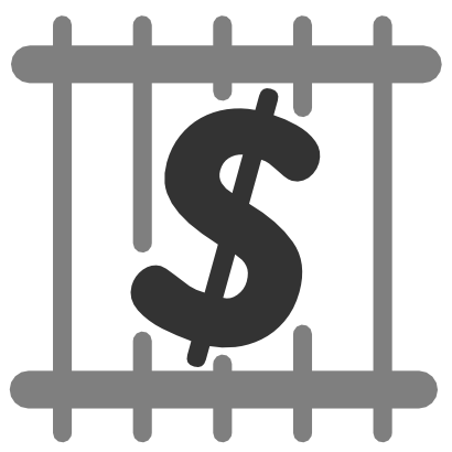 Download free dollar jail icon